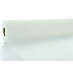 Sovie HORECA Airlaid Tischdeckenrolle Weiß, 120 cm x 40 m , 1 Stück Uni Basic Neutralfarben