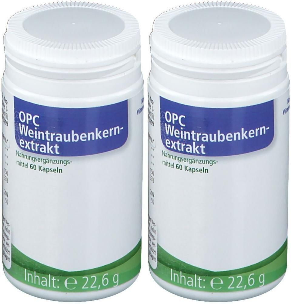 EDER Health Nutrition OPC Weintraubenkernextrakt Kapseln 2x 2x60 St