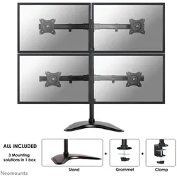 Neomounts NM-D335D4BLACK Monitor Tischhalterung
