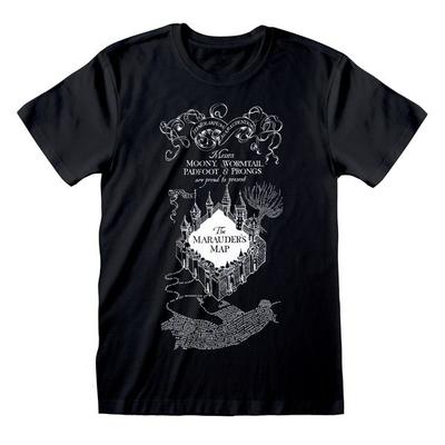 Harry Potter Marauders Map Black T-Shirt XL