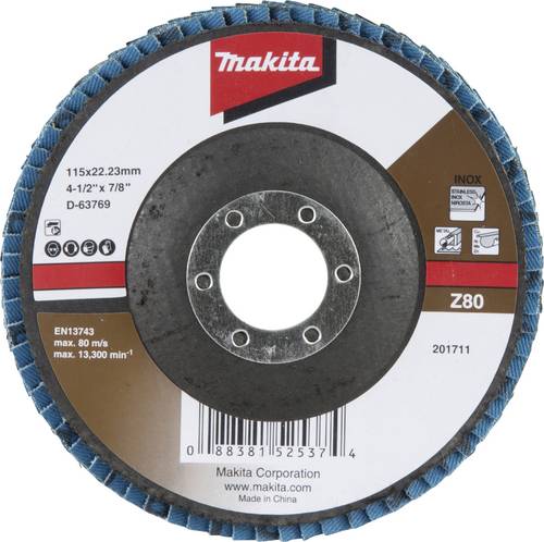 Makita D-63769 Fächerschleifscheibe Durchmesser 125mm Körnung (num)=80