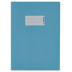 HERMA Heftumschlag glatt hellblau 14,8 x 21,0 cm