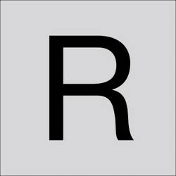 RZB 99223.013.R Buchstabe R 120 mm 1 St.
