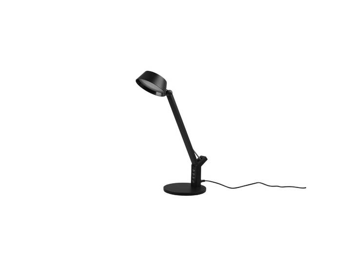 Trio Leuchten Led-Schreibtischleuchte, Schwarz, Kunststoff, 17.1x40.4x30.5 cm, USB-Anschluss zum Laden von Smartphones, Flexarm, mit Schalter, Farbtemperaturwechsler, Lampen & Leuchten, Innenbeleuchtung, Tischlampen, Schreibtischlampen