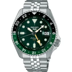 Seiko 5 Sports Automatik GMT SSK035K1 - grün,silber - 42,5mm