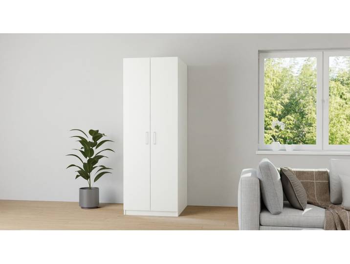 Kleiderschrank tief Premium Dekore Weiß