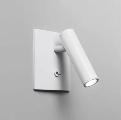 Inspire Curations Adjustable Recessed LED Bedside Reading Wall Lamp square white nature White(3500 5500k)