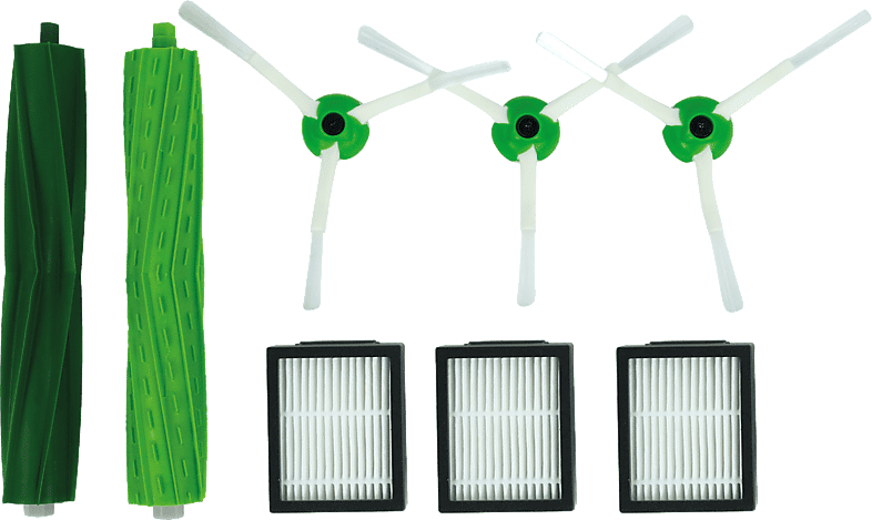 Accesorio robot aspirador - Scanpart Set recambios, Compatible Roomba i1 i5 i7 e5 e6 i7+, Negro