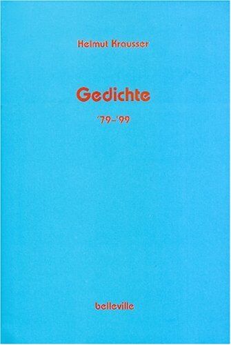 Helmut Krausser - Gedichte '79 - '99 - Preis vom 09.10.2026 07:28:09 h