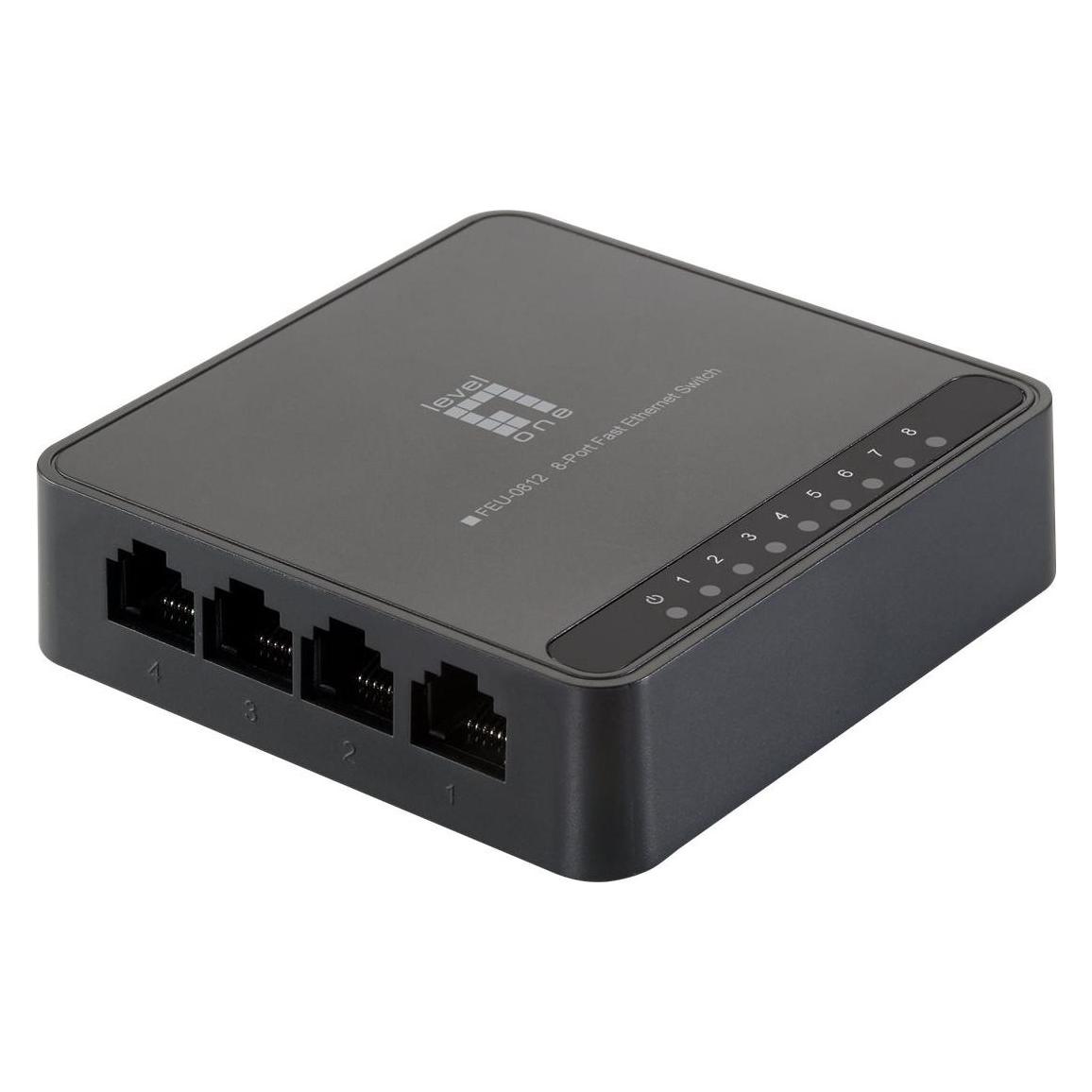 LevelOne Switch 8x FE FEU-0812 Kunststoff (8 Ports) (FEU-0812)