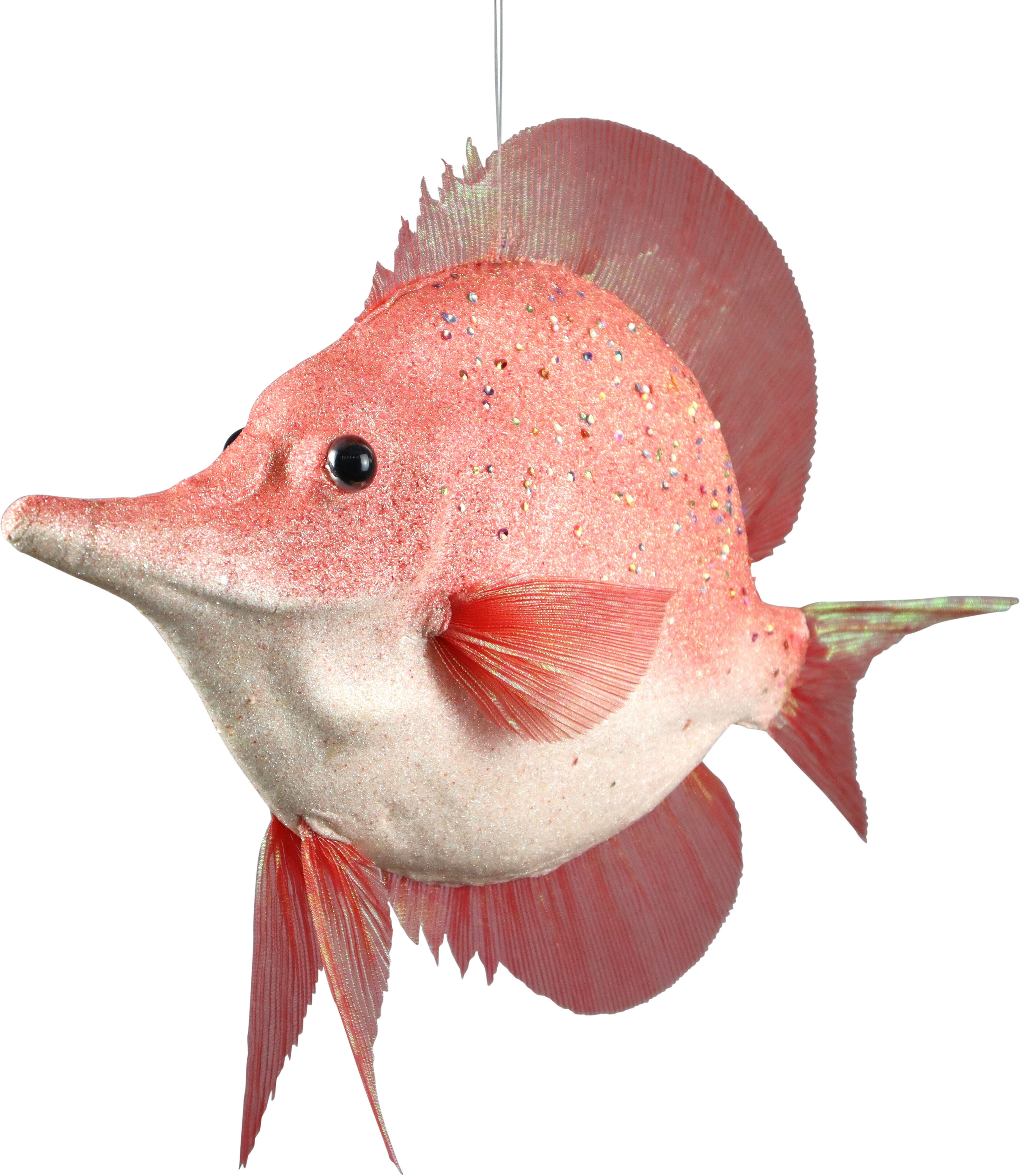 Dekofigur AM DESIGN "Styropor-Fisch", rosa (rosé), B:45cm H:14cm, Styropor, Dekofiguren, Dekofigur, in Handarbeit gefertigt