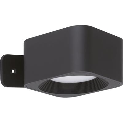 EGLO Deckenleuchte "MURAGLIE", schwarz, 1, H: 4,5cm, 1 Stk., eckig, Leuchten, LED Wandleuchte innen, Akku Wandlampe mit Wandhalterung, Deckenleuchte