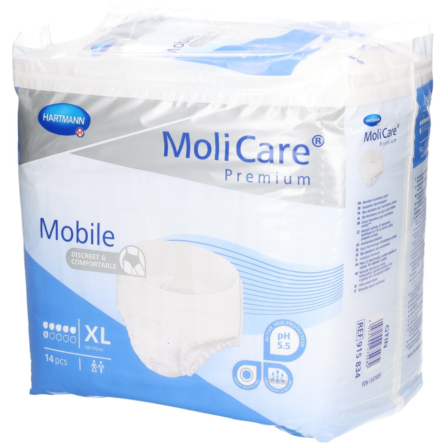 Molicare Premium Mobile 6 Tropfen Gr.XL 14 St Windeln