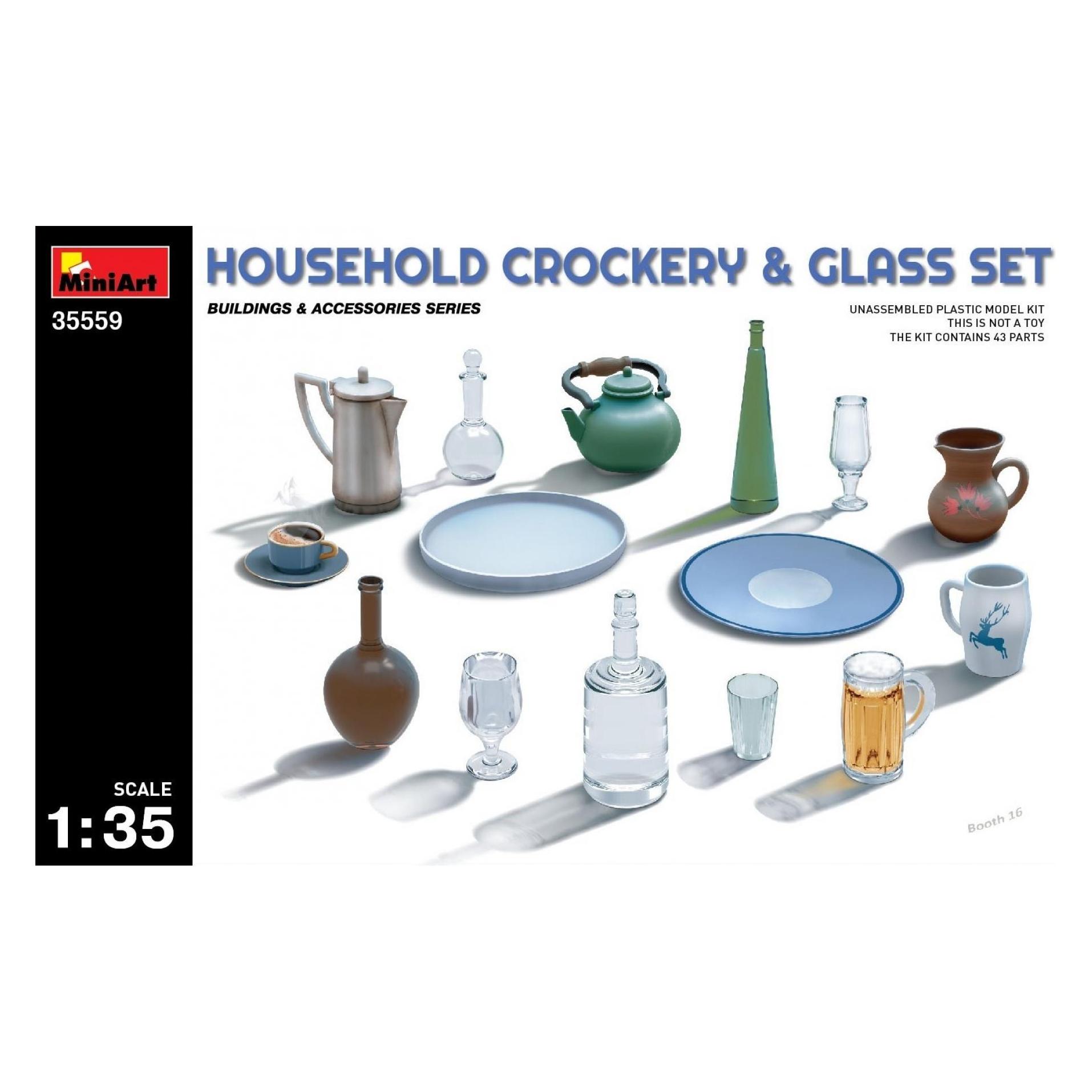 Mini art Household Crockery & Glass Set (35559)