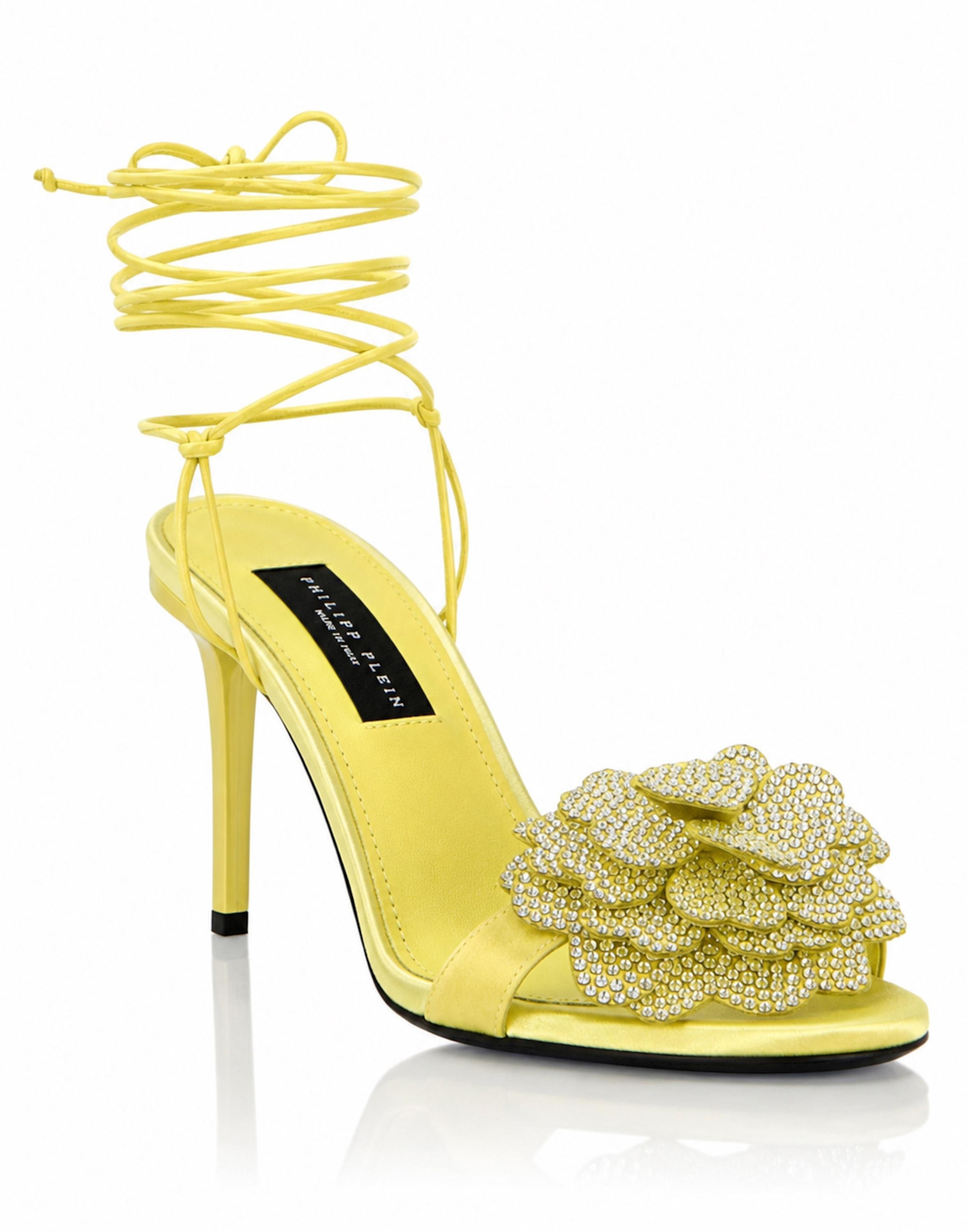 Sandaletten Mit Hohem Absatz Flower