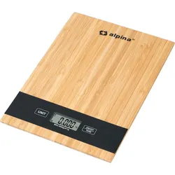 Alpina - Digitální bambusová kuchyňská váha 5 kg