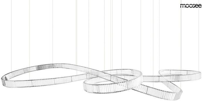 Moosee Lampa Wisząca Wave 380 Chrom