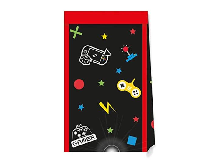 DEGUISE TOI - 4 Gaming Party papieren zakken 22 x 13 cm