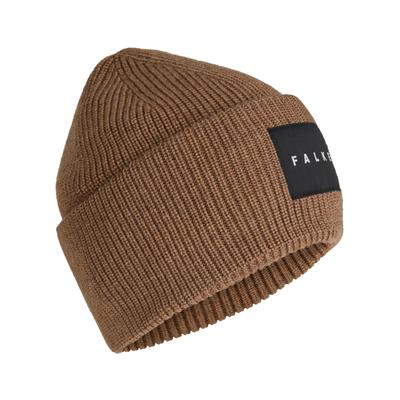 Strickmütze FALKE "FALKE Mütze", Jungen, Gr. onesize, nut meliert (5037), Mützen Strickmütze
