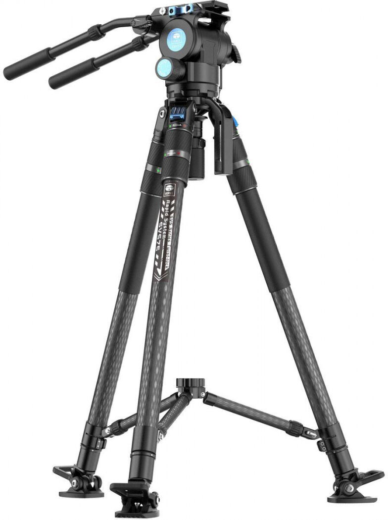SIRUI SVS75+SVH15 Trépied Broadcast avec SVH15 Vidéo Rover hydraulique