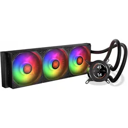 Krux HydroGlance 360 LCD (schwarz), CPU Wasserkühler, Schwarz