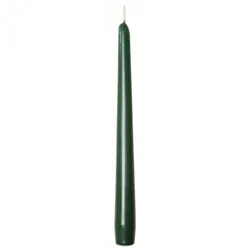 Sovie CANDLES Spitzkerzen Gastronomie Ø 2,2cm x 24cm in Dunkelgrün 50 Stück - Brenndauer ca. 7 Std.