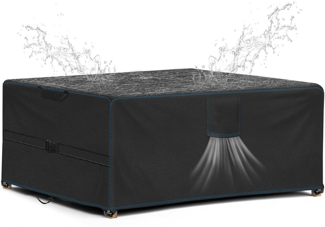Dakota Fields Outdoor Patio Table Cover Black 74cm H X 120cm W X 120cm D