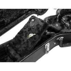 Dimavery Form-Case E-Gitarre LP, schwarz (E-Gitarre), Instrumententasche + Koffer, Schwarz