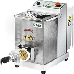 Maschine für frische Nudeln. Produktion 13 Kg/h. Wanne 4 Kg. Leistung 1 hp. Elektronisches Messer. FIMAR Modell MPF4N