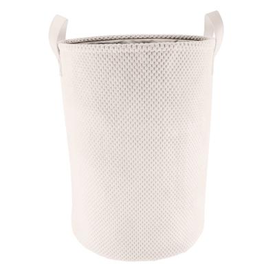 Wäschesack KLEINE WOLKE "Roy", weiß (natur), B:35cm H:46cm T:35cm Ø:35cm, Polyester, Wäschesammler, in verschiedenen Farben und Größen erhältlich