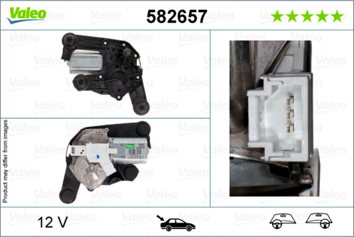 Scheibenreinigung, Scheibenwischermotor VALEO 582657