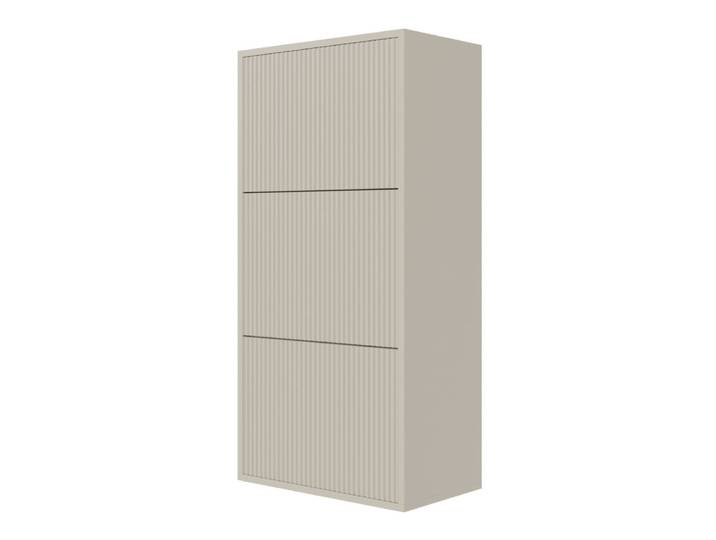 Meuble à chaussures suspendu grège 50 cm