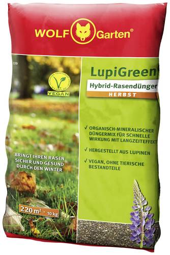 WOLF-Garten 77AR1012650 LU-H 220 D/A LupiGreen HYBRID-RASENDÜNGER HERBST 1St.
