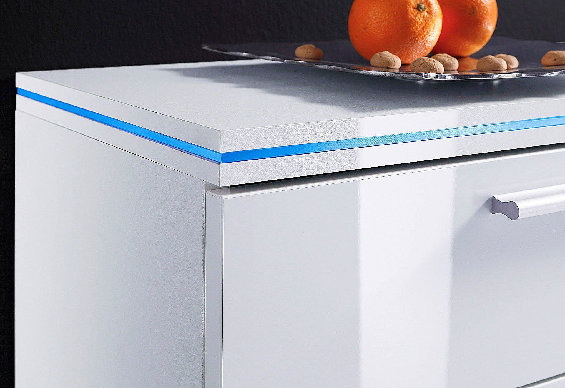 Lowboard HÖLTKEMEYER "Line TV-Board, TV-Schrank", weiß, Sideboards, Lowboard, Breite 150 cm
