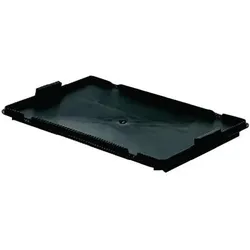 La-ka-pe Deckel L600xB400mm schwarz PP f.Drehstapelbehälter