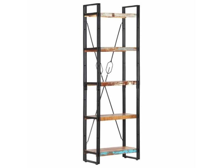 Bibliothèque VINGVO - Bois de récupération - 5 étagères - 60x30x180 cm