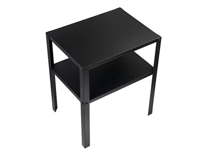 Table de Chevet IKEA Knarrevik en métal Noir avec étagère