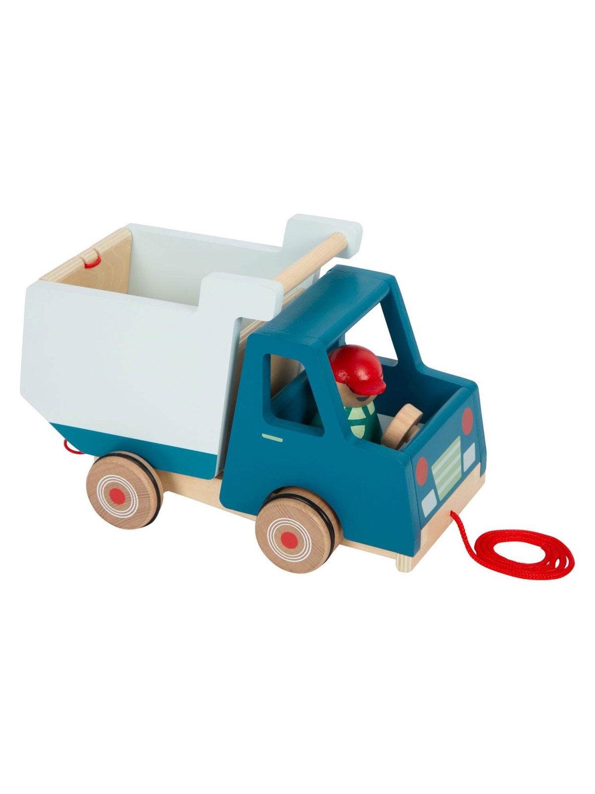 Small Foot - Wooden Pull Figure Tipping Truck