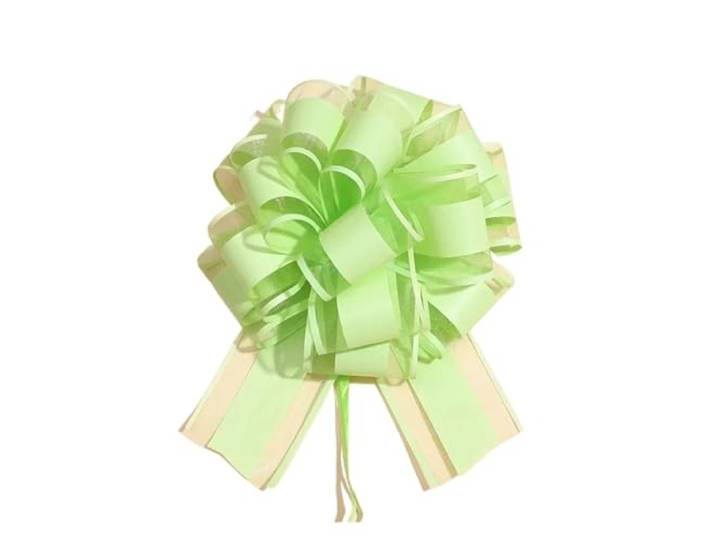 100 Stück weiße Hochzeitsschleifen fürs Auto Für Verpackung Hochzeitsauto-Dekoration, Geburtstagsparty-Zubehör, Stühle, DIY-Heimdekoration(Green)