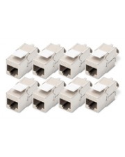 DIGITUS CAT 6A Keystone Jack shielded 8 pcs. tool free connection (DN-93615-8)
