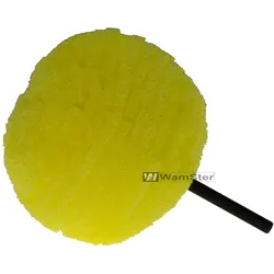 WamSter Polierball medium mit Schaft 6 mm gelb