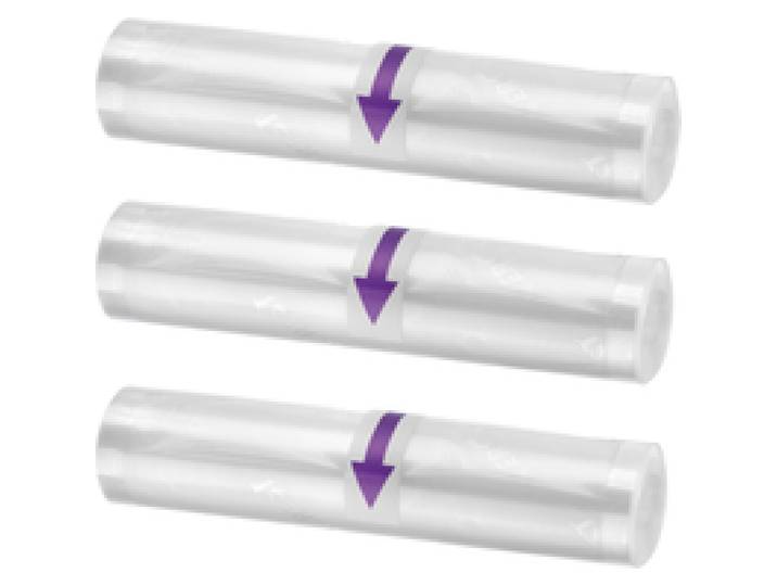SILVERCREST® Lot de 3 rouleaux de film pour appareil de mise sous vide, 20 x 300 cm