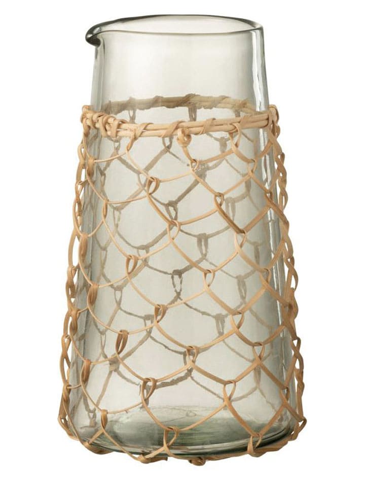 J Line Karaffe in Transparent/ Beige - (H)20 cm - onesize