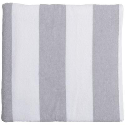 Duschtuch WEWO FASHION "9713DT", grau (lightgrau, weiß), B:70cm L:140cm, Frottee, Baumwolle, Handtücher, chlorecht