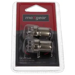 Maxgear LED Kugellampe Lampe 12V P21W BA15S 2er Set
