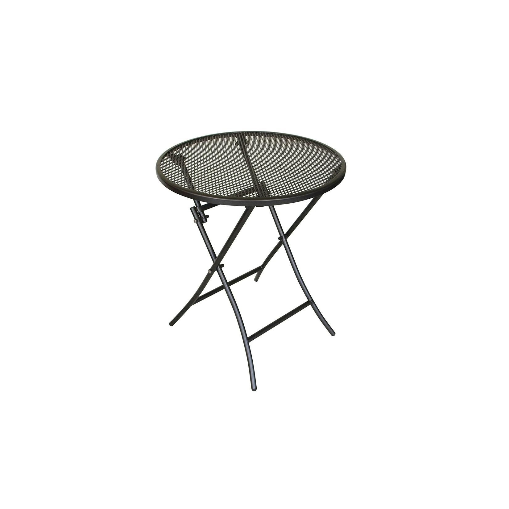 Klapptisch MOCCA 60cm rund, Streckmetall eisengrau