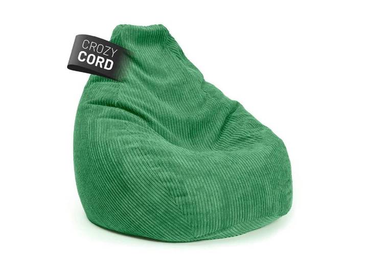 Sitzsack LUMALAND GIANT Cord 400 l , grün, B:100cm H:135cm T:100cm, Kunststoff, Polyester, Sitzsäcke, Sitzsack