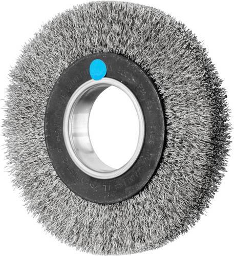 PFERD TOOLS Rundbürste breit ungezopft RBU Ø 150 x 25mm variable Bohrung Edelstahl-Draht-Ø 0,30 für Schleifbock 1 POS RBU