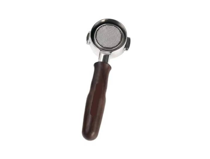 Kompatibel Mit Rocket, 58 Mm Siebträger Zubehör for eine Espressomaschine ohne Boden aus Edelstahl mit Holzgriff(Brown-51mm)
