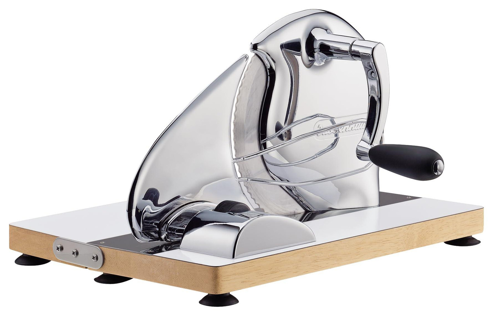 Dripio Handbediende broodsnijmachine, instelbaar van 1 tot 20 mm, inklapbaar, chroom